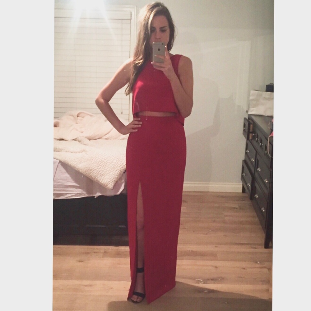 Black Halo Kacie 2 Piece Maxi Dress